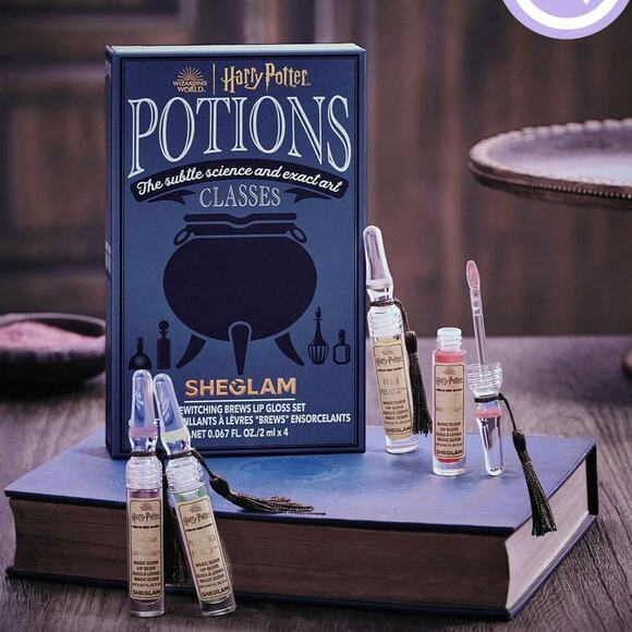 Harry Potter Potions Classes Bewitching Brews Lip Gloss Set Sheglam - Picture 10 of 10